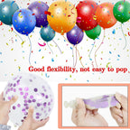 KUULBELA 68Pcs Pink & Purple Balloon Set – 12 Inch Latex Confetti Balloons for Weddings & Parties