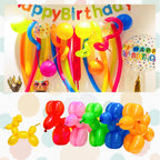 KUULBELA Long Orange Balloons Kit – 260 Thick Latex Balloons & Twisting Animals for Halloween Party Decor