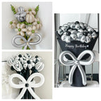 KUULBELA 100Pcs 260 Balloons – Metallic Silver Long Balloons for Creative Balloon Animals & Party Decor