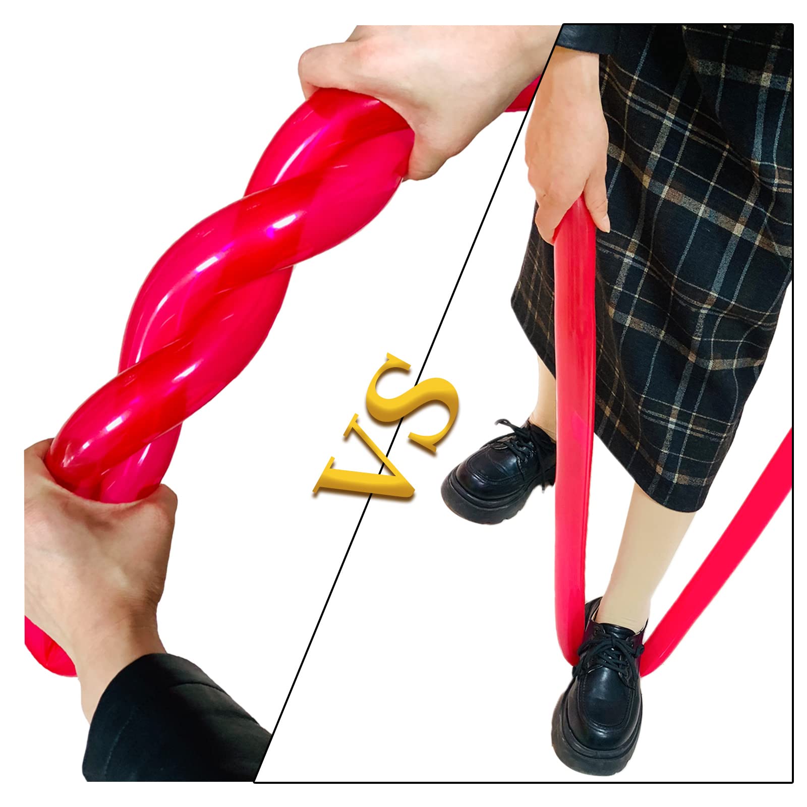 KUULBELA 100pcs Red 260 Balloons – Thick Latex, Long Twisting for Animal Shapes & Parties