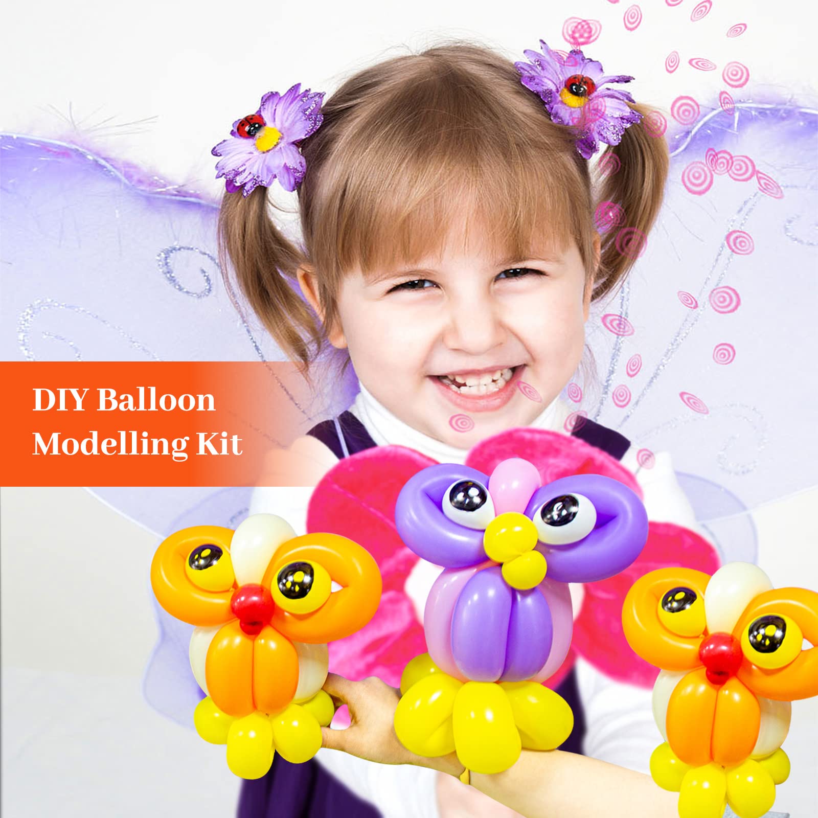 KUULBELA 100pcs Red 260 Balloons – Thick Latex, Long Twisting for Animal Shapes & Parties