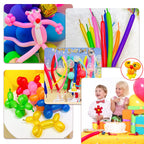 KUULBELA 100pcs Red 260 Balloons – Thick Latex, Long Twisting for Animal Shapes & Parties