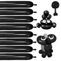KUULBELA Thickening Latex 260q Black Balloons — 100pcs for Balloon Animals & Party Decor