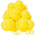KUULBELA 110pcs Yellow Balloons 12 Inch – Latex Party Decorations with Ribbons