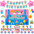 KZXAXHIU Rachel Girls Birthday Party Decoration Set | Cartoon Teachers Theme for Kids
