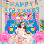 KZXAXHIU Rachel Girls Birthday Party Decoration Set | Cartoon Teachers Theme for Kids