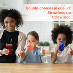 L LIKED 12oz Kids Sippy Cups – 20 Count, 4 Colors, Spill-Proof, BPA-Free, Reusable