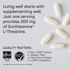 Sports Research L-Theanine 200mg with Organic Coconut Oil | Suntheanine