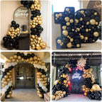 Labeol Metallic Gold Balloons Kit – 139 Pcs Chrome Gold Balloon Garland Arch (18/12/10/5 in)