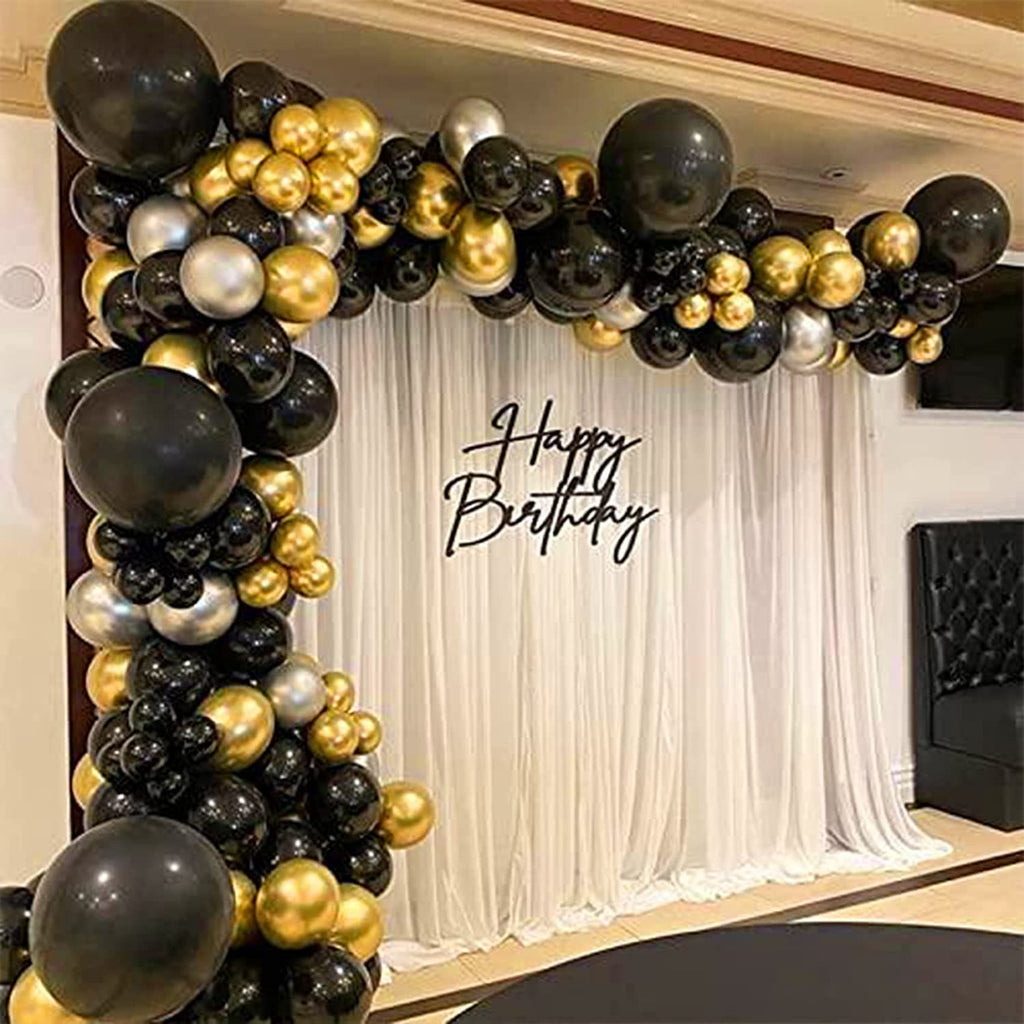 Labeol Metallic Gold Balloons Kit – 139 Pcs Chrome Gold Balloon Garland Arch (18/12/10/5 in)