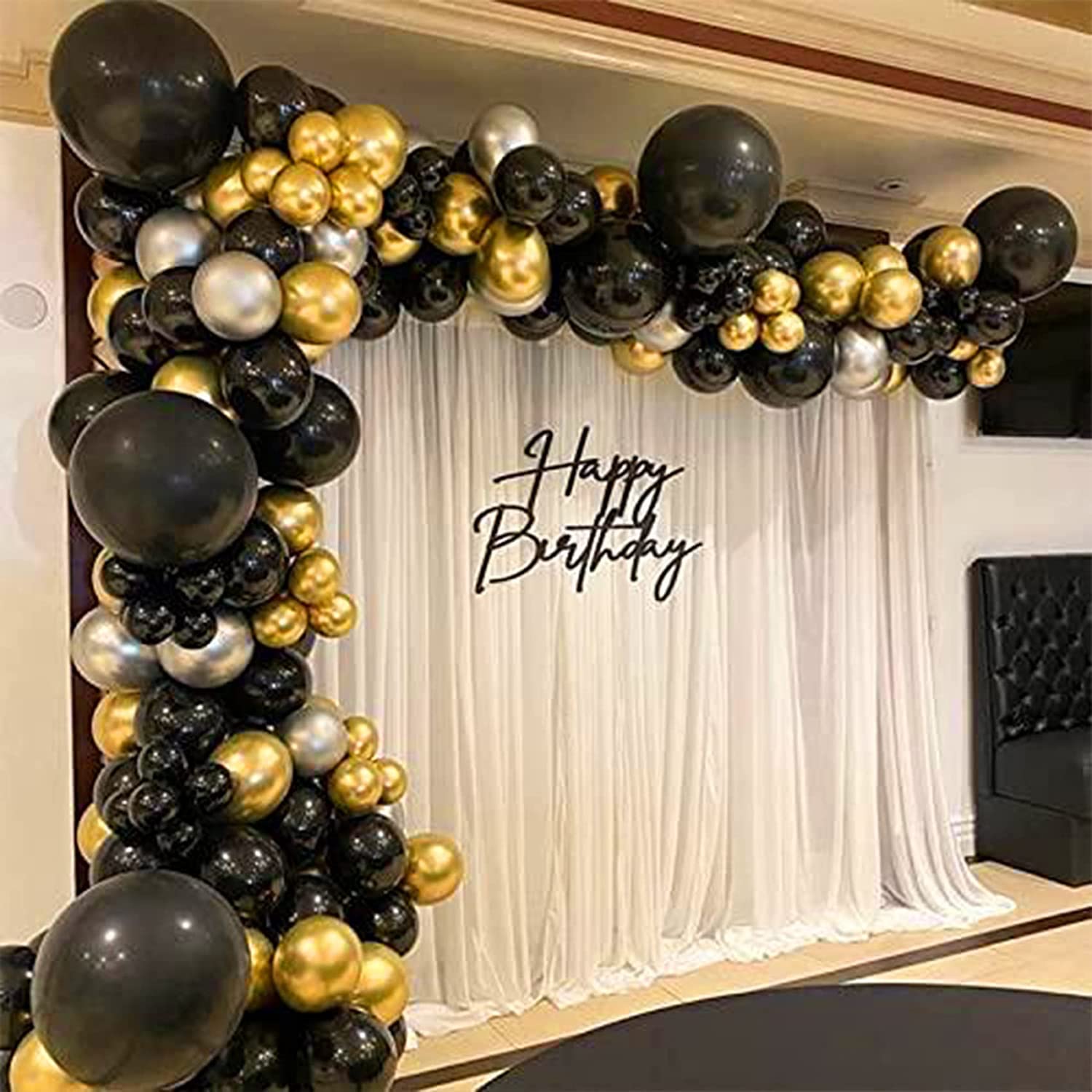 Labeol Metallic Gold Balloons Kit – 139 Pcs Chrome Gold Balloon Garland Arch (18/12/10/5 in)