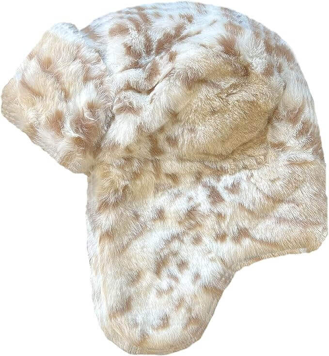 Sock Stack Ladies Faux Fur Winter Ski Hat With Ear Flaps And Matching Mittens Set Ideal