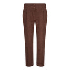 WS-12 - Women's Tweed Suit Blazer Trousers Waistcoat Herringbone Wool Rust Brown