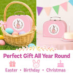 Lajeje Tea Party Set for Girls – 46-Piece Bunny Teapot Pretend Play Kit