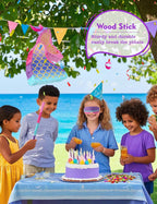LAKINGO Mermaid Pinata for Girls – Under the Sea Pinata with Wood Stick & Blindfold (16 x 12 x 3 in)