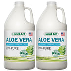 Land Art Pure Aloe Vera Juice Unflavored – 99.7% Organic, Cold-Processed, 64 oz Pack of 2