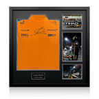 Lando Norris Signed McLaren F1 Shirt Elite Frame