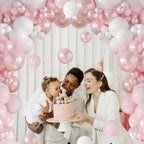 LANGASQUE Pink Balloon Arch Kit – 108pcs Double Stuffed Balloons for Weddings & Parties
