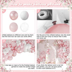 LANGASQUE Pink Balloon Arch Kit – 108pcs Double Stuffed Balloons for Weddings & Parties