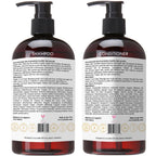 Laritelle Organic Shampoo 17 oz + Conditioner 16 oz | Prevents Hair Loss, Promotes Hair Growth | Argan Oil, Rosemary, Ginger & Cedarwood