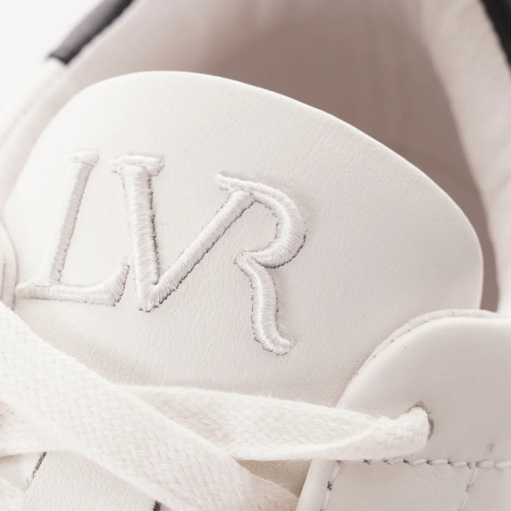 UK 5 Lavair Linear 2.0 White Black Chunky Leather Women Trainers – EU 38