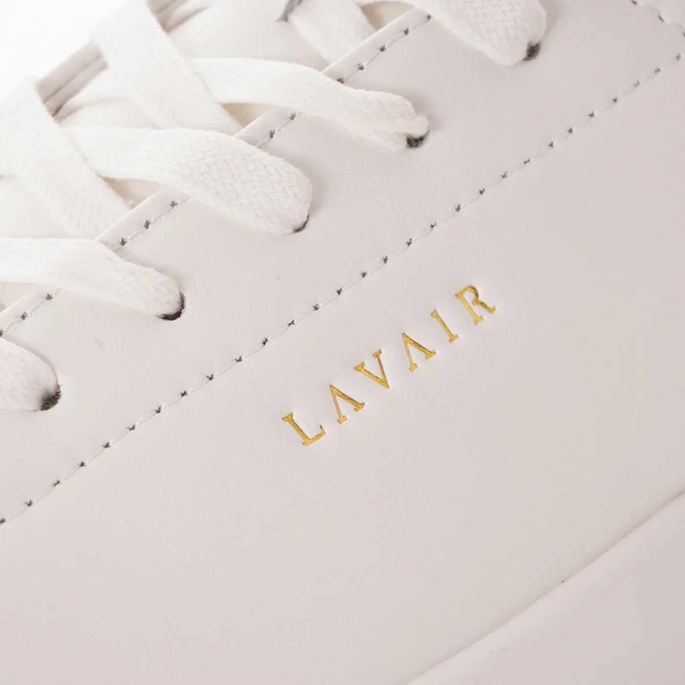 UK 5 Lavair Linear 2.0 White Black Chunky Leather Women Trainers – EU 38
