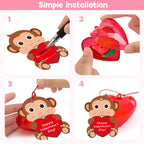 LEASEN 28-Pack Valentine Mochi Squishies with Cards – Kids Classroom Party Favors