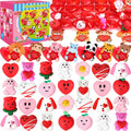 LEASEN 28-Pack Valentine Mochi Squishies with Cards – Kids Classroom Party Favors
