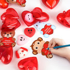 LEASEN 28-Pack Valentine Mochi Squishies with Cards – Kids Classroom Party Favors