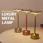 LED Table Lamp Touch Sensor Night Light – USB Rechargeable Portable Wireless Lamp for Bedroom, Restaurant, Hotel, or Bar