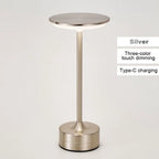 LED Table Lamp Touch Sensor Night Light – USB Rechargeable Portable Wireless Lamp for Bedroom, Restaurant, Hotel, or Bar