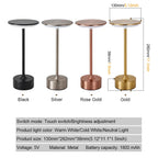 LED Table Lamp Touch Sensor Night Light – USB Rechargeable Portable Wireless Lamp for Bedroom, Restaurant, Hotel, or Bar