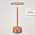 LED Table Lamp Touch Sensor Night Light – USB Rechargeable Portable Wireless Lamp for Bedroom, Restaurant, Hotel, or Bar