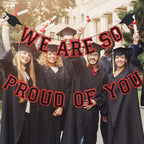 LeeSky 2025 Graduation Banner – Red & Black, We Are So Proud of You