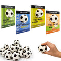 Leetous 24-Pack Soccer Valentine Cards & Mini Foam Balls – Kids Classroom Gifts & Party Favors