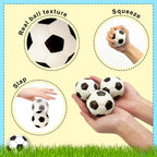 Leetous 24-Pack Soccer Valentine Cards & Mini Foam Balls – Kids Classroom Gifts & Party Favors