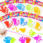 Leetous 200-Pack Sticky Hands & Feet Party Favors – Non-Candy Kids Prizes