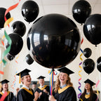 LEEZZIZZ 36 Inch Giant Balloons – 9 Jumbo Latex Balloons Bulk for Parties and Events