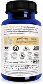 Legendairy Milk Liquid Gold Lactation Support – Organic Goats Rue, Milk Thistle, Shatavari, Fennel, Alfalfa & Anise | 60 Count (Pack of 3)