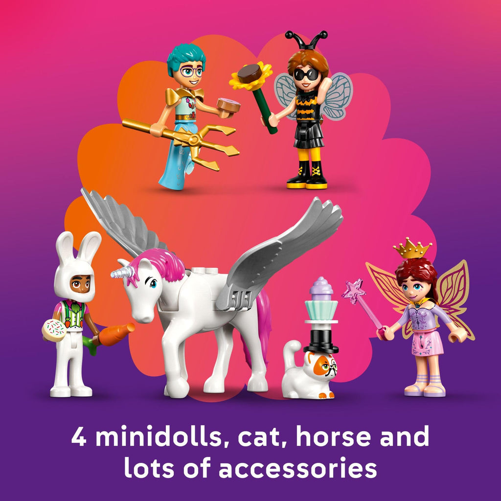 LEGO Friends Costume Party with Unicorn & Fairy (42661) – Interactive Pretend Play Set