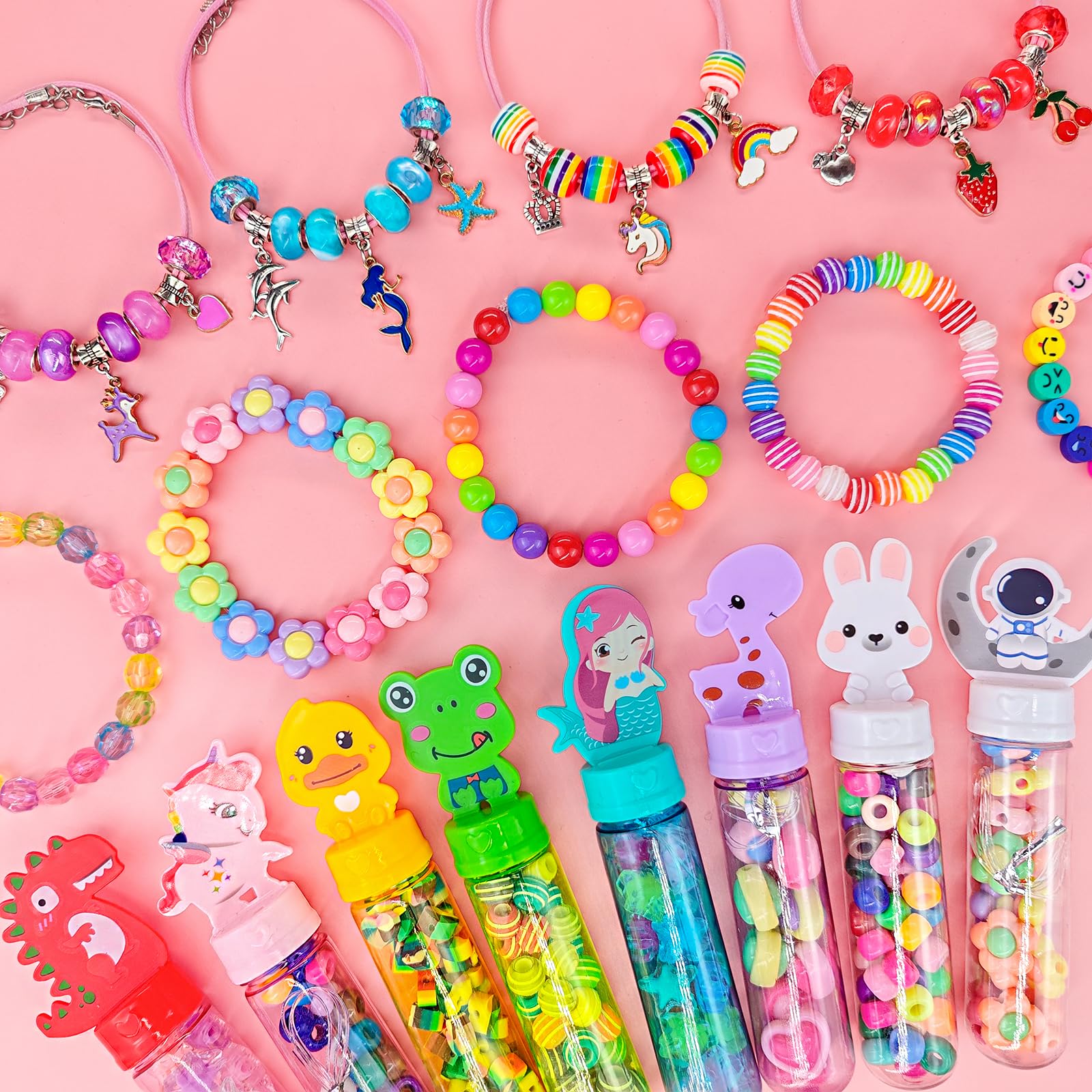 leitait 24 Pack Bracelet Wand Kit – Kids Craft Jewelry Making & Party Favors