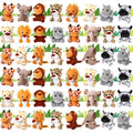 Leitee 48 Pack Mini Plush Animals — 4.7-Inch Keychain Plush Toys for Easter Hunts, Party Favors & Carnival Prizes