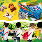 Leitee 48 Pack Mini Plush Animals — 4.7-Inch Keychain Plush Toys for Easter Hunts, Party Favors & Carnival Prizes