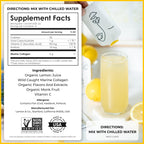 LEMON & CO. Liquid Collagen for Women – 5000mg Marine Collagen, Organic Lemon & Vitamin C