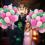 Leraqertra 60pcs Pink & Green Balloons 12in – Hawaiian Baby Shower & Birthday Party Decor