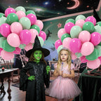 Leraqertra 60pcs Pink & Green Balloons 12in – Hawaiian Baby Shower & Birthday Party Decor