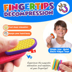 LESONG Sensory Fidget Magnets – 18-Pack Textured Silicone Sliders for Kids, Autism, Classroom & Party Favors