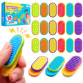 LESONG Sensory Fidget Magnets – 18-Pack Textured Silicone Sliders for Kids, Autism, Classroom & Party Favors