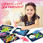 Letapapa Valentines Day Cards for Kids — 24 Pack Glow-in-the-Dark Lizard Gifts, Classroom Exchange & Party Favors