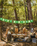 Letjolt Greenery Happy Birthday Banner - 13-Piece Birthday Garland, Nursery & Photo Backdrop